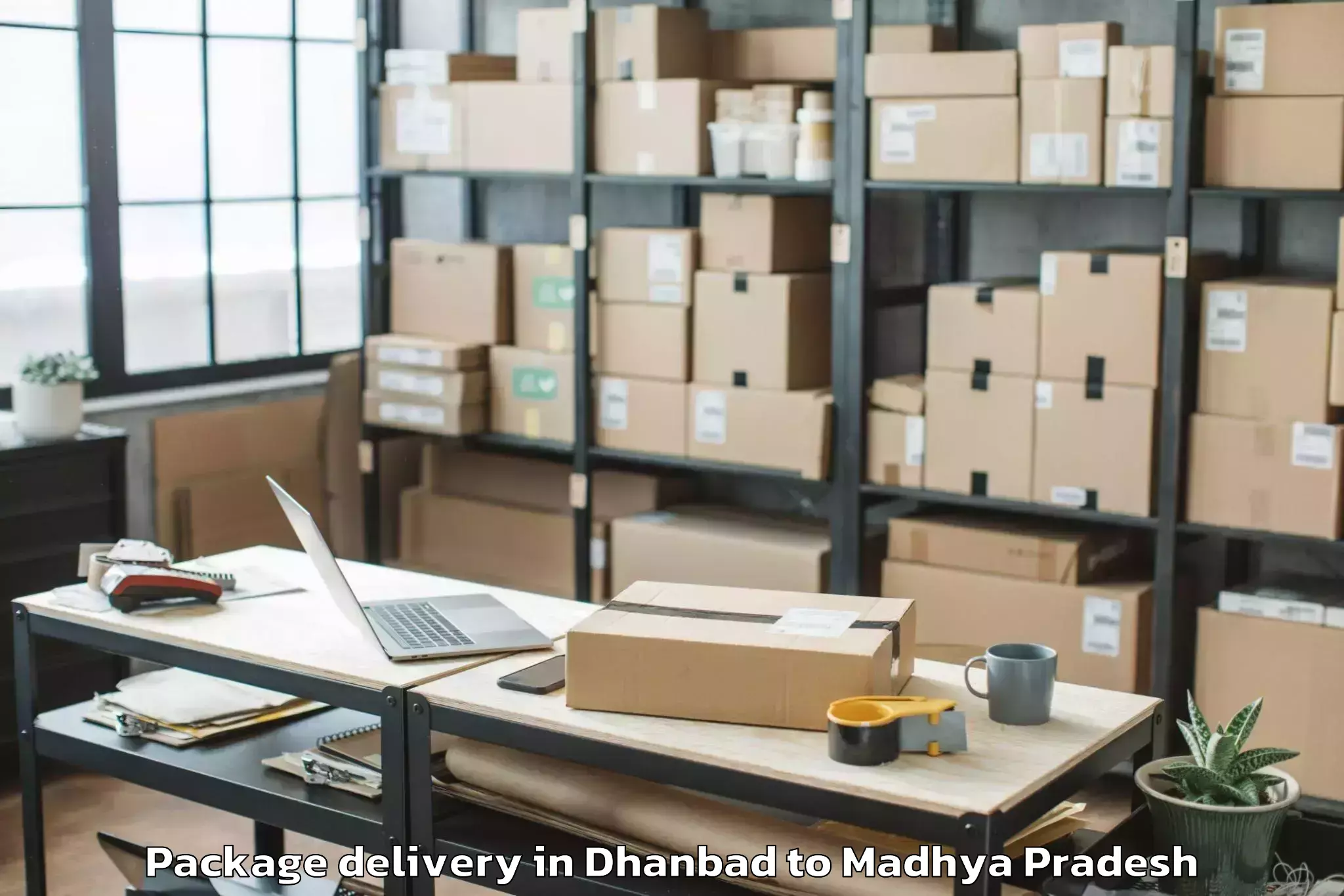 Book Dhanbad to Madhyanchal Professional Unive Package Delivery Online